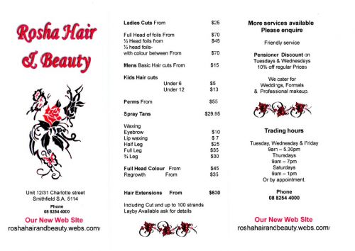 Smithfield SA Melbourne Hairdresser